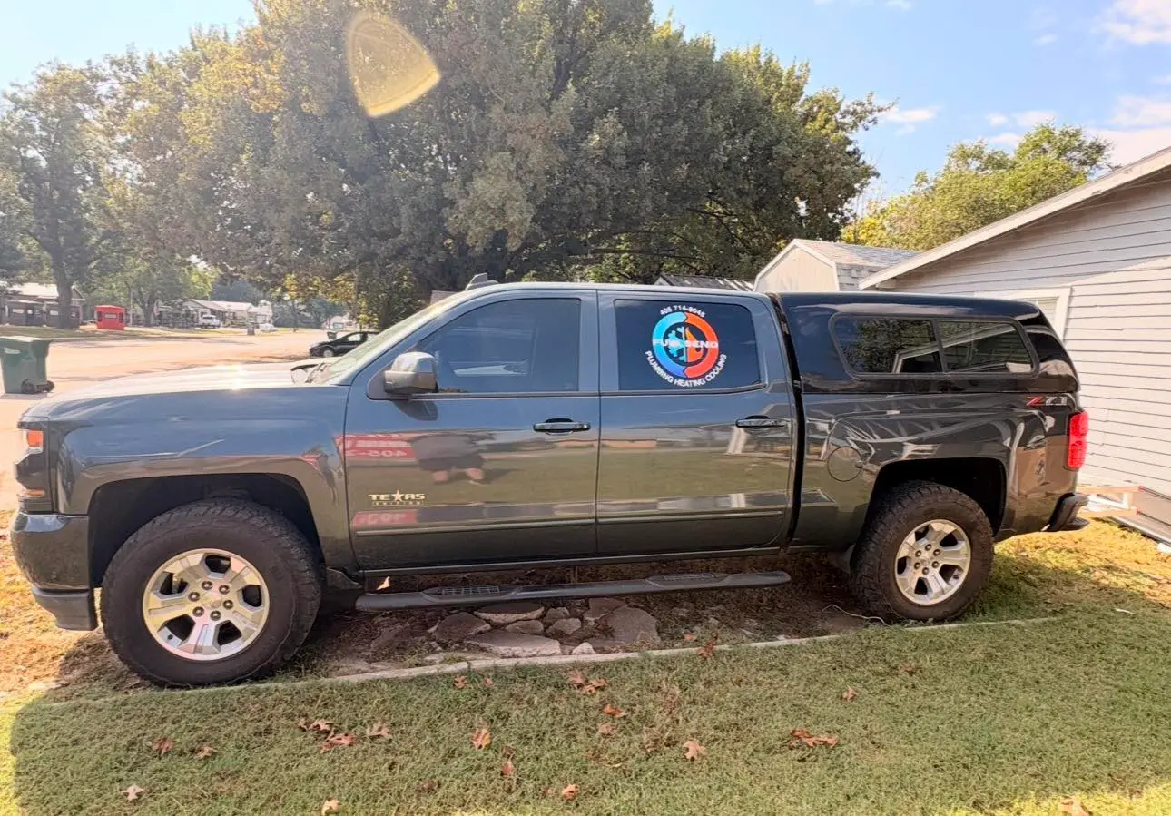 Full Send Plumbing Heating Cooling company truck