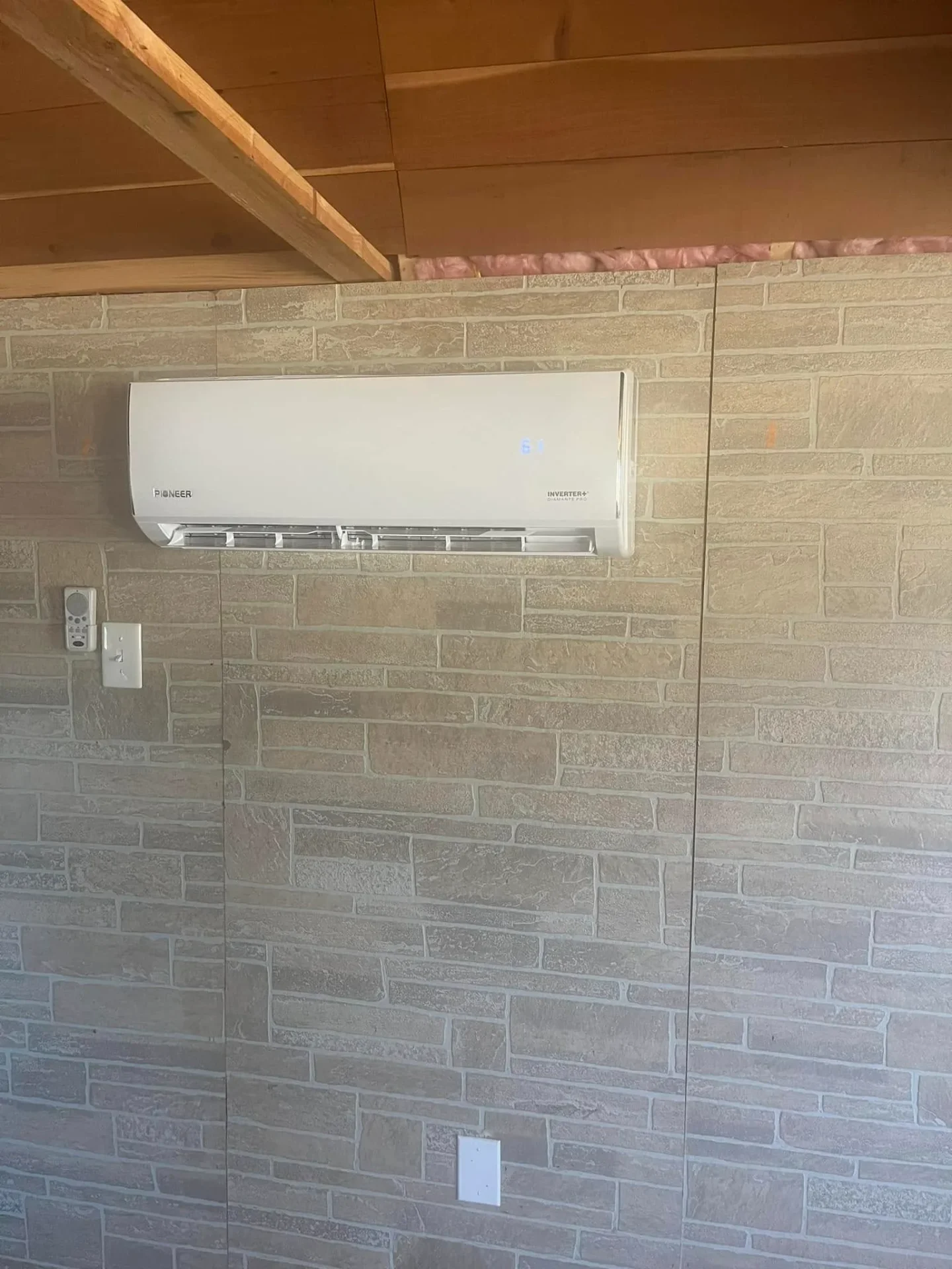 Pioneer mini-split AC unit professionally installed