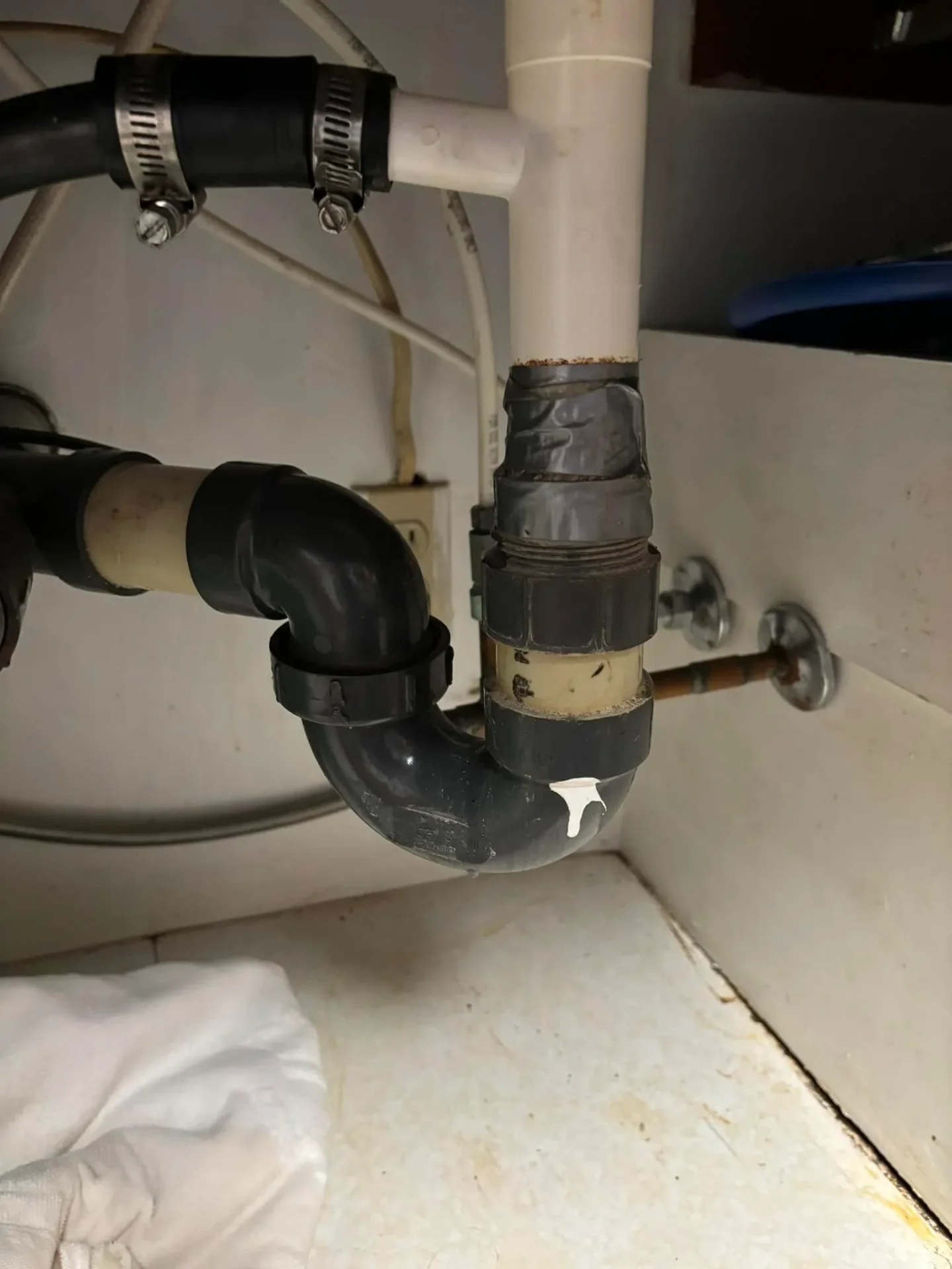 Leaking sink drain repaired by Full Send Plumbing in Perkins OK